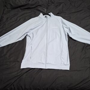 Alphalete Light Blue Unisex Zip-Up Performance Jacket